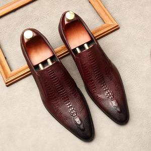 Nouvelles Chaussures Habillées OMDE pour Hommes en Cuir Véritable, Respirantes, à Bout Pointu, Style Britannique, Décontractées ou de <span class=keywords><strong>Mariage</strong></span>, Semelle Extérieure en Caoutchouc - Product Image 2