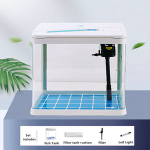 Vente en gros d'aquarium en verre transparent ultra personnalisé avec couvercle et filtre pour aquarium - Product Image 4