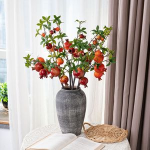 CallaFloral Ramas Artificiales de Granada de Espuma Naranja Roja para Decoración de Bodas Estilo INS - Product Image 1