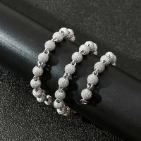 Chaîne à maillons cubains en argent sterling 925, testée au diamant, style hip-hop, pavée GRA, 10 mm, moissanite VVS, pour hommes