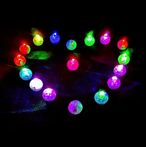 크리스마스 파티 빛 LED 작은 라운드 공 패션 풍선 빛 휴일 다채로운 야외 장식 빛