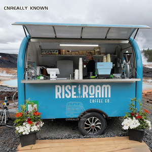 2025 Luxury Mobile <b>Car</b> Street Food Van Ice Cream Trailer with Full Kitchen Fiberglass Snack Food Chips for Sale - Product Image 2