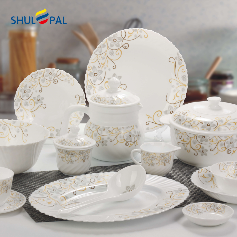 High Quality Home Decor Opal Glass 72 Pcs Home Wedding Dinnerware Set in  Mailbox
