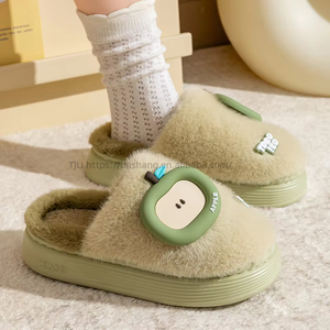 Wholesale New Technology EVA Sole Thick Soled Cotton <b>Slippers</b> Artificial Fur House <b>Slippers</b> With Wholesale New Trends - Product Image 1