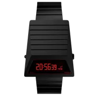 Jam Tangan Sport Digital LED Gaya Retro Punk Pria 2025 Casing Baja Tahan Karat Tahan Air Desain Vintage Computron Fitur Alarm