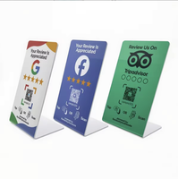 İşletmeler İçin NFC İnceleme Kartı, Özel Google İnceleme Dokunmatik Kartı, QR Kodlu Akrilik Tezgah Standı, OEM Toptan Satış