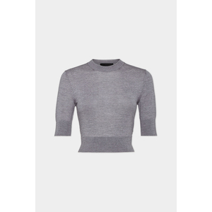 Suéter Corto de Punto para Mujer, Estilo Chic Francés, Ligero, Semitransparente, Ajustado, para Fin de Semana o Brunch - Product Image 2