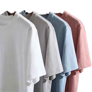 เสื้อยืดผู้ชายคุณภาพสูง ผ้าคอตตอนผสมโพลีเอสเตอร์ ทรงลำลอง ขายส่ง เนื้อผ้าหนา ไซส์ใหญ่ เป็นมิตรกับสิ่งแวดล้อม ระบายอากาศได้ดี สกรีนลายด้านหน้าได้ตามต้องการ - Product Image 1