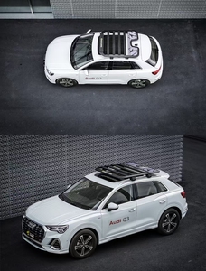Plateforme de <span class=keywords><strong>porte</strong></span>-bagages de toit en aluminium pour <span class=keywords><strong>Audi</strong></span> <span class=keywords><strong>Q3</strong></span> 8U/F3/F3L 2011-2026, <span class=keywords><strong>porte</strong></span>-bagages avec surface antidérapante pour bagages/équipement de camping - Product Image 2