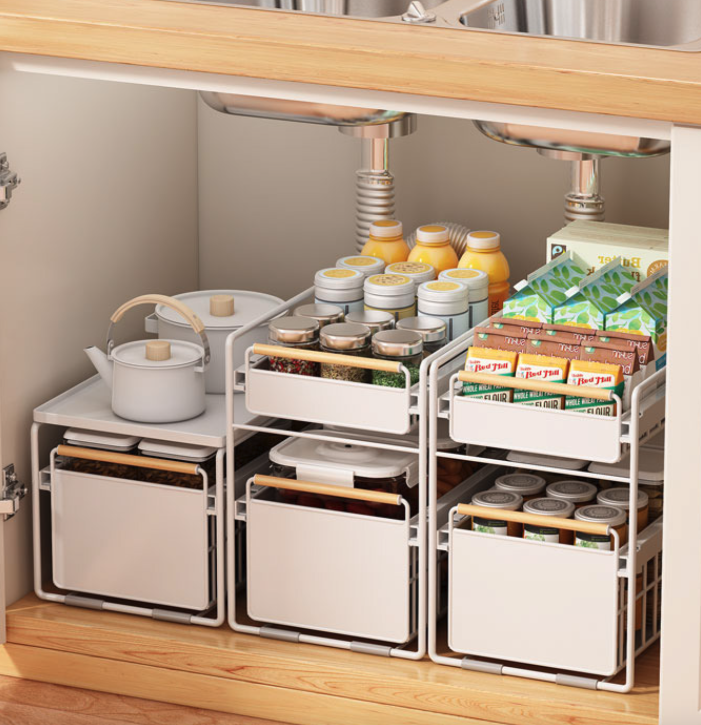 Cassetti Estraibili Per Cucina Eatssode Cassetto Telescopico Da 2