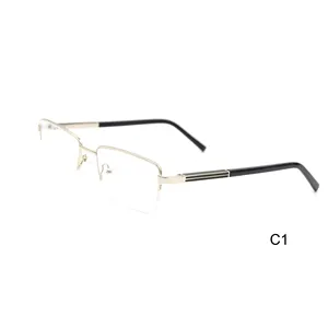 Brand Design Grade Metal Legs Eyewear Eyeglass Frames Eye Glasses Frames for Women Men Spectacle Frame Optical Glass Oculos