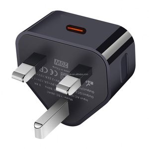 Factory Wholesale 20W PD UK Charger <b>TYPE</b>-<b>C</b> <b>Adapter</b> for iPhone 14/15 Pro Fast 5V/3A Desktop Charger - Product Image 5
