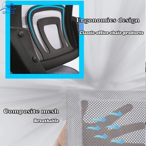 Silla de ordenador giratoria de bajo precio al por mayor, muebles ergonómicos de oficina, silla ejecutiva ajustable de malla para visitantes - Product Image 4