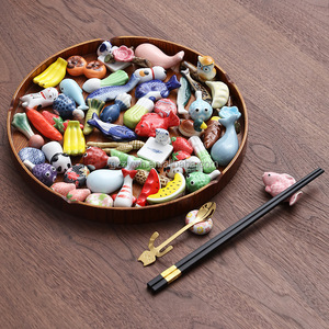 Repose-baguettes en céramique de style mixte, en forme d'animaux et de fruits, pour la décoration de la table de cuisine - Product Image 3