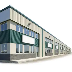 工厂供应金属框架柱梁钢结构预制办公楼