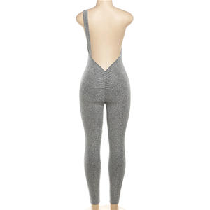 <span class=keywords><strong>Mono</strong></span> asimétrico brillante para mujer, sólido, impresionante, con hombros descubiertos inclinados, <span class=keywords><strong>fruncido</strong></span>, moldeador de cuerpo, ropa femenina en general - Product Image 6