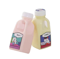 Plastic Flesverpakking 350Ml 500Ml Groente-En Fruitgisting Drinken Citroenenzym Drinksapbakjes