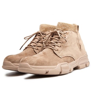 Bottes pour hommes à prix avantageux, en gros, bottes classiques à lacets, en cuir, à la cheville, pour le travail, bottes d'hiver, bottes martin - Product Image 1