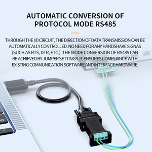Oem <span class=keywords><strong>RS232</strong></span> để RS485/RS422 chuyển đổi thụ động hai chiều DB9 Pin <span class=keywords><strong>Adapter</strong></span> cho màn hình máy tính Viễn Thông sản phẩm - Product Image 5