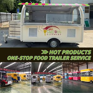 2025 High Quality Mobile <b>Coffee</b> Shop Mobile Food Trailer Round Mobile Fast Food Vending <b>Truck</b> <b>for</b> <b>Sale</b> - Product Image 5