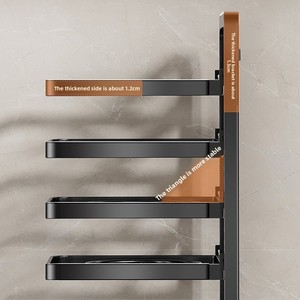 Estante Metálico Multiusos para Preparación de Verduras en la Cocina, Estante para Platos y Tazones, Estante de Almacenamiento de Platos para Montar en la Pared - Product Image 4