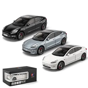 Groothandel 1/24 Model 3 Gegoten Legering Model Auto Te Koop Collectie Verjaardagscadeaus Geluid & Licht Kerstcadeautjes Speelgoed Voor Kinderen