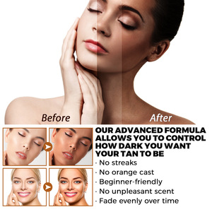 Sunless <strong>Tanning</strong> <strong>Face</strong> Serum Natural Bronzing Moisturizing Self Tanner for Glowing Wheat Bronze Skin Private Label Wholesale - Product Image 3