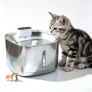 Bebedero Ecológico de Acero Inoxidable para Mascotas, Uso Doméstico, Recipiente de Agua Fresca Circulante - Product Image 1