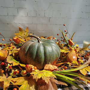 Schiuma grande zucca di plastica Halloween ringraziamento collezione autunno decorazione zucca artificiale - Product Image 5