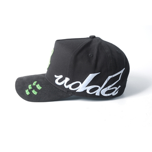 Gorras de Béisbol de Algodón con Bordado 3D Personalizado, 5 Paneles, Ajustables, con Forro de Satén Negro y Visera Curva - Product Image 1