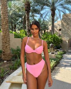 Costume da Bagno Bikini Due Pezzi di Alta Qualità per <span class=keywords><strong>Ragazze</strong></span> e Donne <span class=keywords><strong>Asiatiche</strong></span>, Design Personalizzato, Asciugatura Rapida, Impermeabile, Servizio OEM Completo - Product Image 4