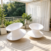 Chaise Gyroscopique Solaire au Design Moderne Non Inversé pour Intérieur et Extérieur, Idéale pour Salon, Aire de Jeux, Centre Commercial
