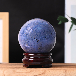 Whosale High Quality Hand Polished Healing <b>Crystal</b> Blue Coral Sphere <b>Balls</b> for Home Decoration - Product Image 4