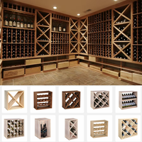 Étagère de bar compacte d'usine casier à vin personnalisé au-dessus des armoires porte-vin pour sous-sol salon Restaurant