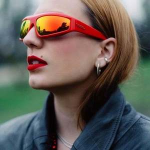 Gafas de Sol con Marco Cuadrado Pequeño para Hombre, Logotipo Personalizado, Protección UV400, Lentes de Espejo, Gafas de Sol Coloridas de Ojo de Gato para Mujer - Product Image 1