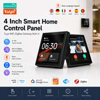 Panneau de contrôle intelligent pour la maison Lifelibero 4 pouces avec Alexa intégré, passerelle Tuya WiFi ZigBee, écran tactile, commutateur de scène, OEM