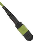 Kabel Patch Cord Fiber Optik 24 Core MPO/UPC Female-LC UPC MM 50/125 Multi Mode OM5 FTTH 1-20m Tipe B untuk Panel Patch Fiber