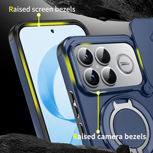 For POCO F8 Ultra F8pro Shockproof Hybrid Magnetic <b>Ring</b> Stand <b>Phone</b> Case for Redmi K90 Pro Max Slide Lens Armor Hard Cover - Product Image 4