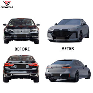 Kit carrosserie complet FW Factory, pare-chocs avant et arrière, calandre, garde-boue, capot, phare pour <span class=keywords><strong>BMW</strong></span> Série <span class=keywords><strong>7</strong></span> G12 2016-2022, mise à niveau <span class=keywords><strong>G70</strong></span> M760 Lci Sport - Product Image 3