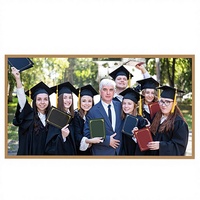 Protège-diplôme/certificat en cuir PU imprimé 8,5 x 11 pouces, porte-documents, classeur