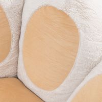 Fauteuil paresseux individuel en forme de patte de chat mignon, chaise d'appoint créative en tissu pelucheux en forme de patte d'ours pour chambre d'enfant et mobilier de maison