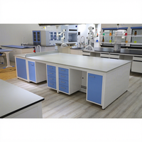 Meubles de laboratoire métalliques pour salles blanches d'hôpitaux et écoles, bancs de travail, tables et chaises de laboratoire, conception multifonction personnalisée