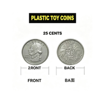 Pièces de monnaie en USD, pièces de centimes, pièces de monnaie en USD, jouets pour jouer à faire semblant, pièces de monnaie, accessoires d'apprentissage