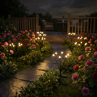 Wasserdichte Solar-Bodenleuchte für den Außenbereich, Künstliche Pusteblumen-Lampe für Hof, Villa und Außendekoration
