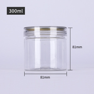 10oz barattolo <span class=keywords><strong>di</strong></span> <span class=keywords><strong>plastica</strong></span> trasparente da 300ml con coperchio <span class=keywords><strong>di</strong></span> sicurezza per contenere cosmetici alimentari caramelle cioccolatini snack <span class=keywords><strong>di</strong></span> zucchero - Product Image 6