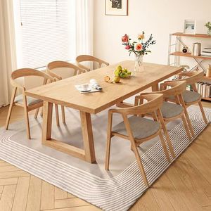 Log Wind All Solid Wood Dining Table <strong>Pine</strong> Household Small-sized Dining Table <strong>Desk</strong> Integrated Living Assembled - Product Image 1