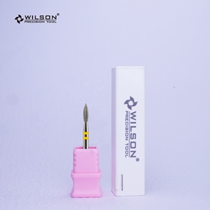 Brocas profesionales de diamante con forma de llama de 2,3mm, brocas de belleza de manicura fiables con partículas de diamante para pulir con ternura el área de la superficie de las uñas - Product Image 4