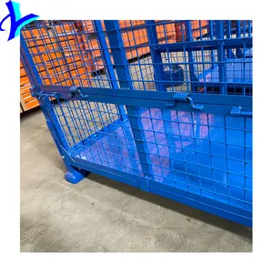 Steel Stackable Storage Cage Container Pallet