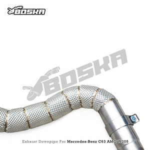 Boska Custom High Performance 1.5mm Thick Stainless Steel Exhaust Downpipe Mercedes-Benz C63/C63S AMG W205 4.0T 2015-2020 - Product Image 6