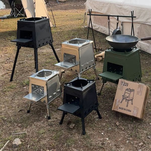 Pieds de support extensibles en acier inoxydable et en acier au carbone LULING d'origine pour poêles à bois d'extérieur - Product Image 1